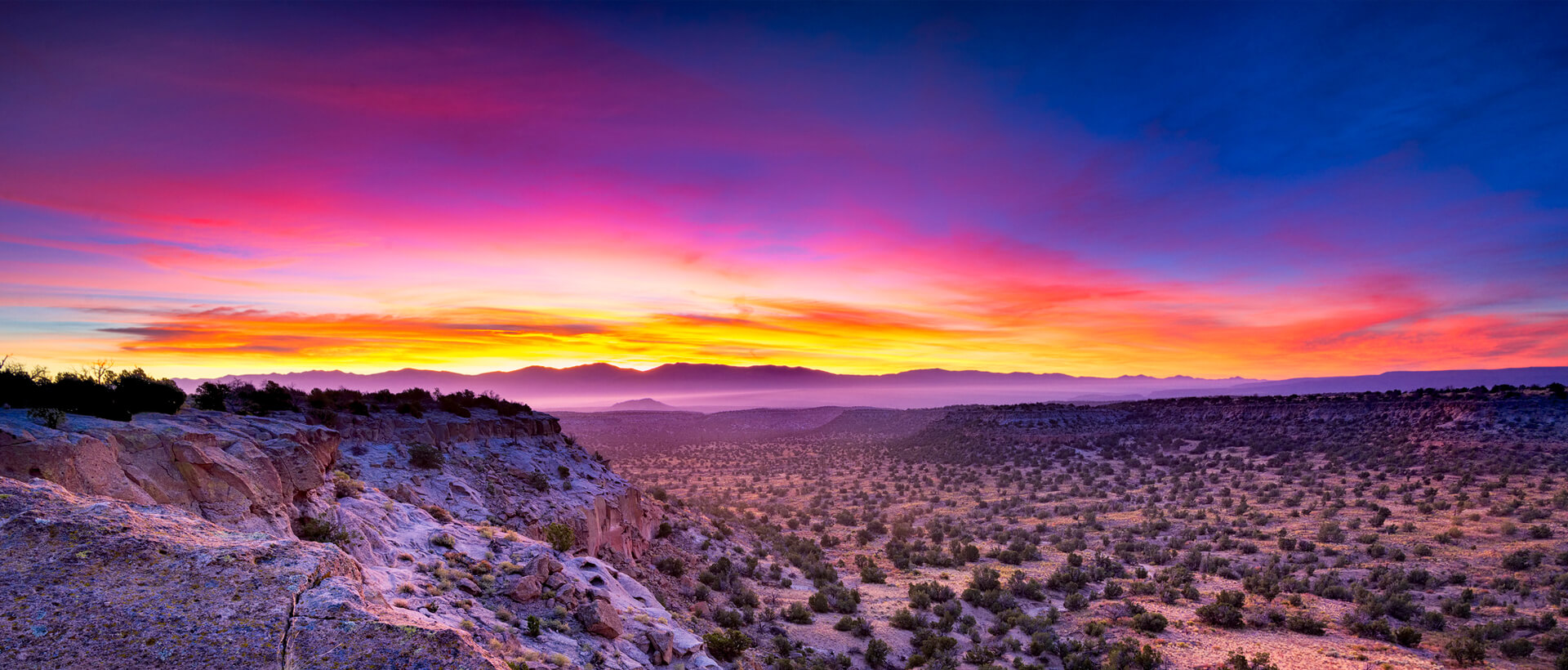 New Mexico Landscape at sunset