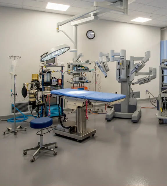 Medical and surgery devices in a hospital room
